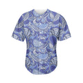 Pigeon Floral Bohemian Pattern Print Men's Baseball Jersey
