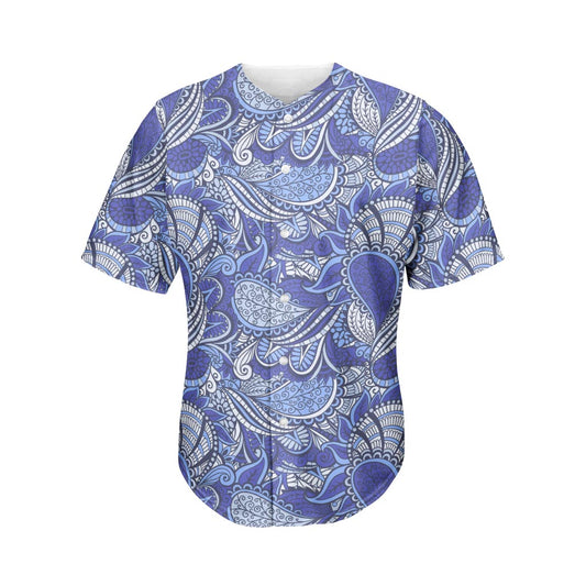 Pigeon Floral Bohemian Pattern Print Men's Baseball Jersey