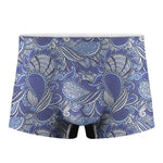 Pigeon Floral Bohemian Pattern Print Men's Boxer Briefs