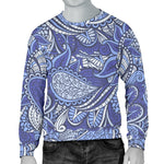Pigeon Floral Bohemian Pattern Print Men's Crewneck Sweatshirt GearFrost