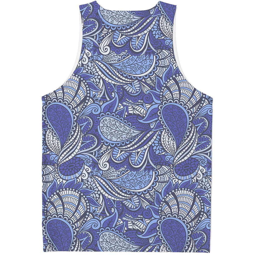 Pigeon Floral Bohemian Pattern Print Men's Tank Top