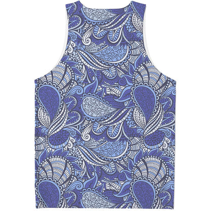 Pigeon Floral Bohemian Pattern Print Men's Tank Top