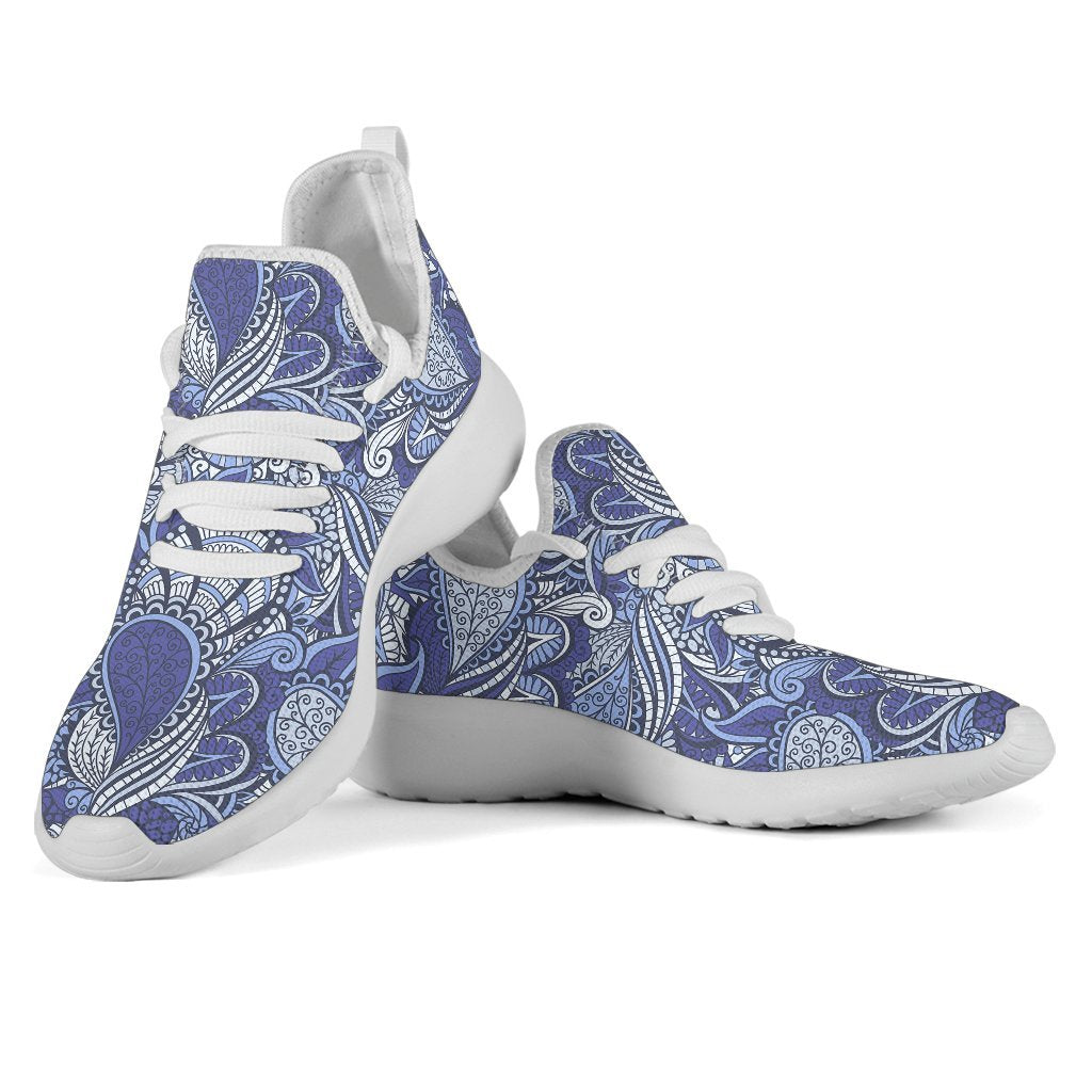 Pigeon Floral Bohemian Pattern Print Mesh Knit Shoes GearFrost