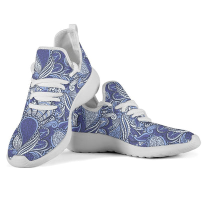 Pigeon Floral Bohemian Pattern Print Mesh Knit Shoes GearFrost