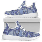Pigeon Floral Bohemian Pattern Print Mesh Knit Shoes GearFrost