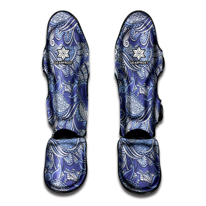 Pigeon Floral Bohemian Pattern Print Muay Thai Shin Guard