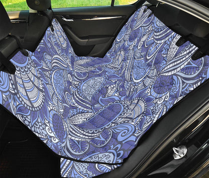 Pigeon Floral Bohemian Pattern Print Pet Car Back Seat Cover