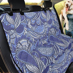 Pigeon Floral Bohemian Pattern Print Pet Car Back Seat Cover