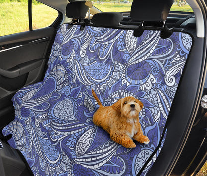 Pigeon Floral Bohemian Pattern Print Pet Car Back Seat Cover
