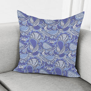 Pigeon Floral Bohemian Pattern Print Pillow Cover