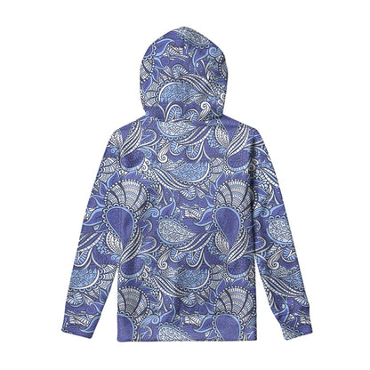 Pigeon Floral Bohemian Pattern Print Pullover Hoodie