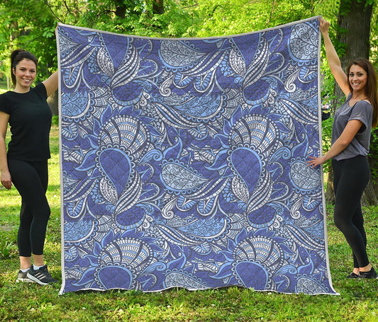 Pigeon Floral Bohemian Pattern Print Quilt