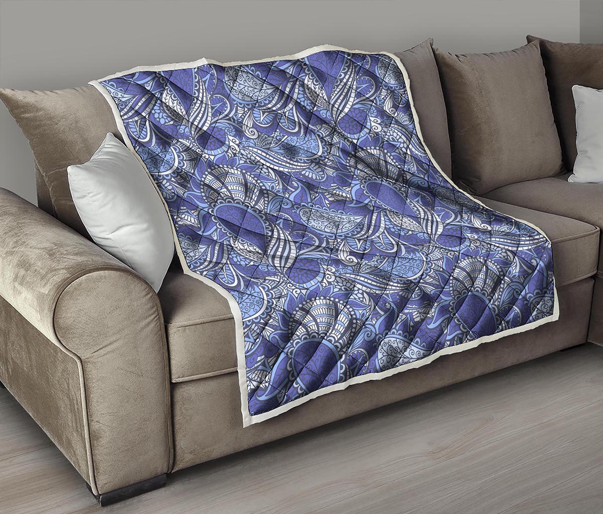 Pigeon Floral Bohemian Pattern Print Quilt