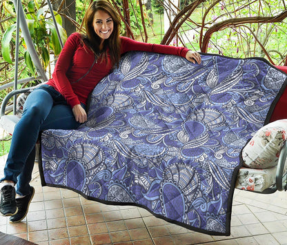 Pigeon Floral Bohemian Pattern Print Quilt