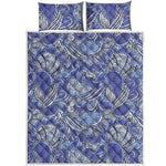 Pigeon Floral Bohemian Pattern Print Quilt Bed Set