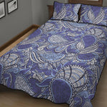 Pigeon Floral Bohemian Pattern Print Quilt Bed Set
