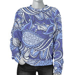 Pigeon Floral Bohemian Pattern Print Women's Crewneck Sweatshirt GearFrost