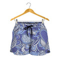 Pigeon Floral Bohemian Pattern Print Women's Shorts