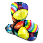 Pile Of Colorful Easter Eggs Print Boxing Gloves