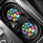 Pile Of Colorful Easter Eggs Print Car Coasters