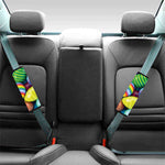 Pile Of Colorful Easter Eggs Print Car Seat Belt Covers