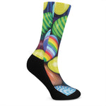 Pile Of Colorful Easter Eggs Print Crew Socks