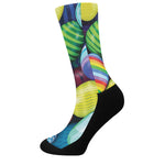Pile Of Colorful Easter Eggs Print Crew Socks