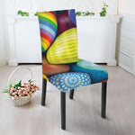 Pile Of Colorful Easter Eggs Print Dining Chair Slipcover