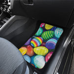 Pile Of Colorful Easter Eggs Print Front and Back Car Floor Mats