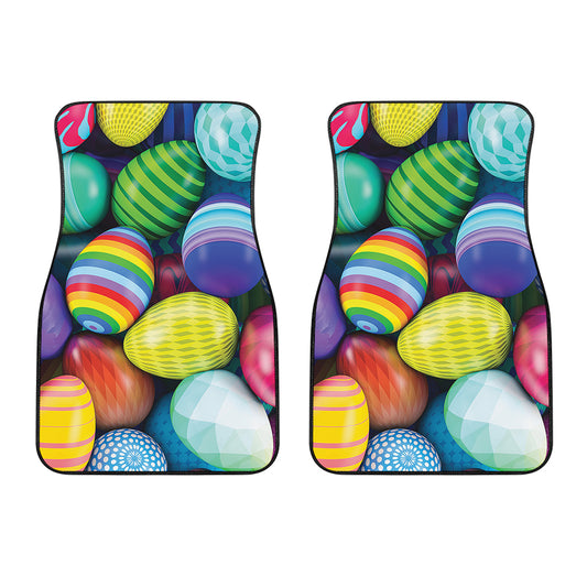 Pile Of Colorful Easter Eggs Print Front Car Floor Mats