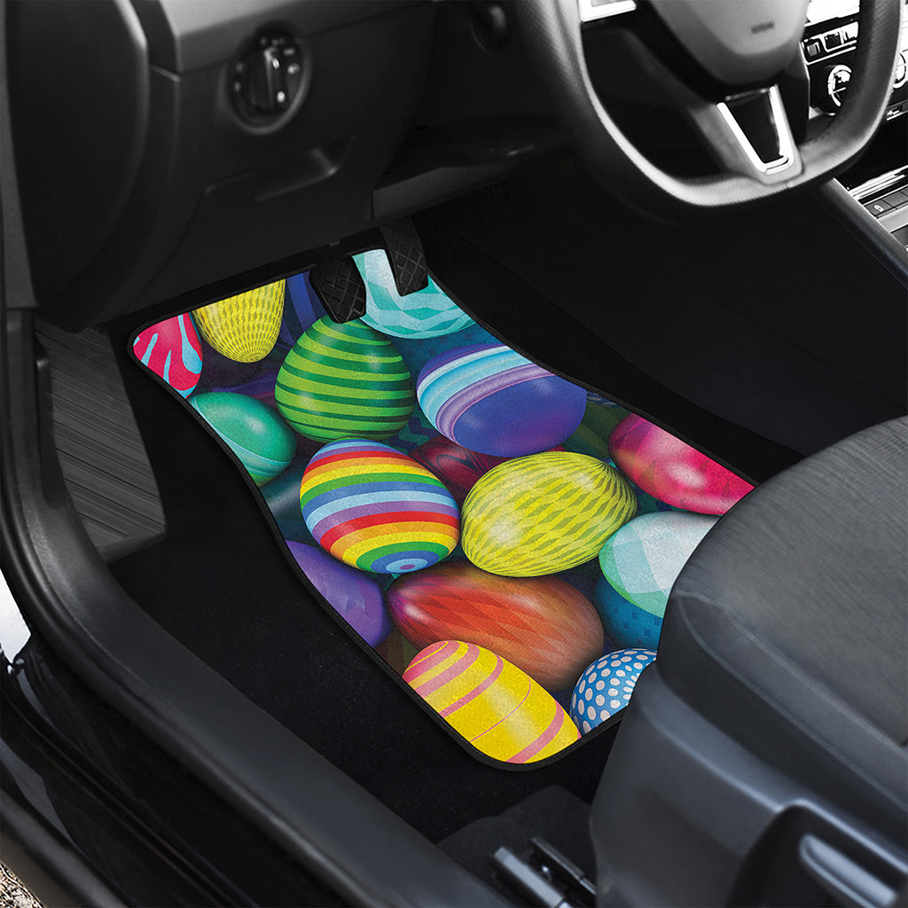 Pile Of Colorful Easter Eggs Print Front Car Floor Mats