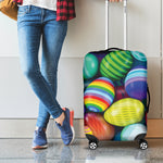 Pile Of Colorful Easter Eggs Print Luggage Cover