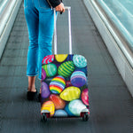 Pile Of Colorful Easter Eggs Print Luggage Cover