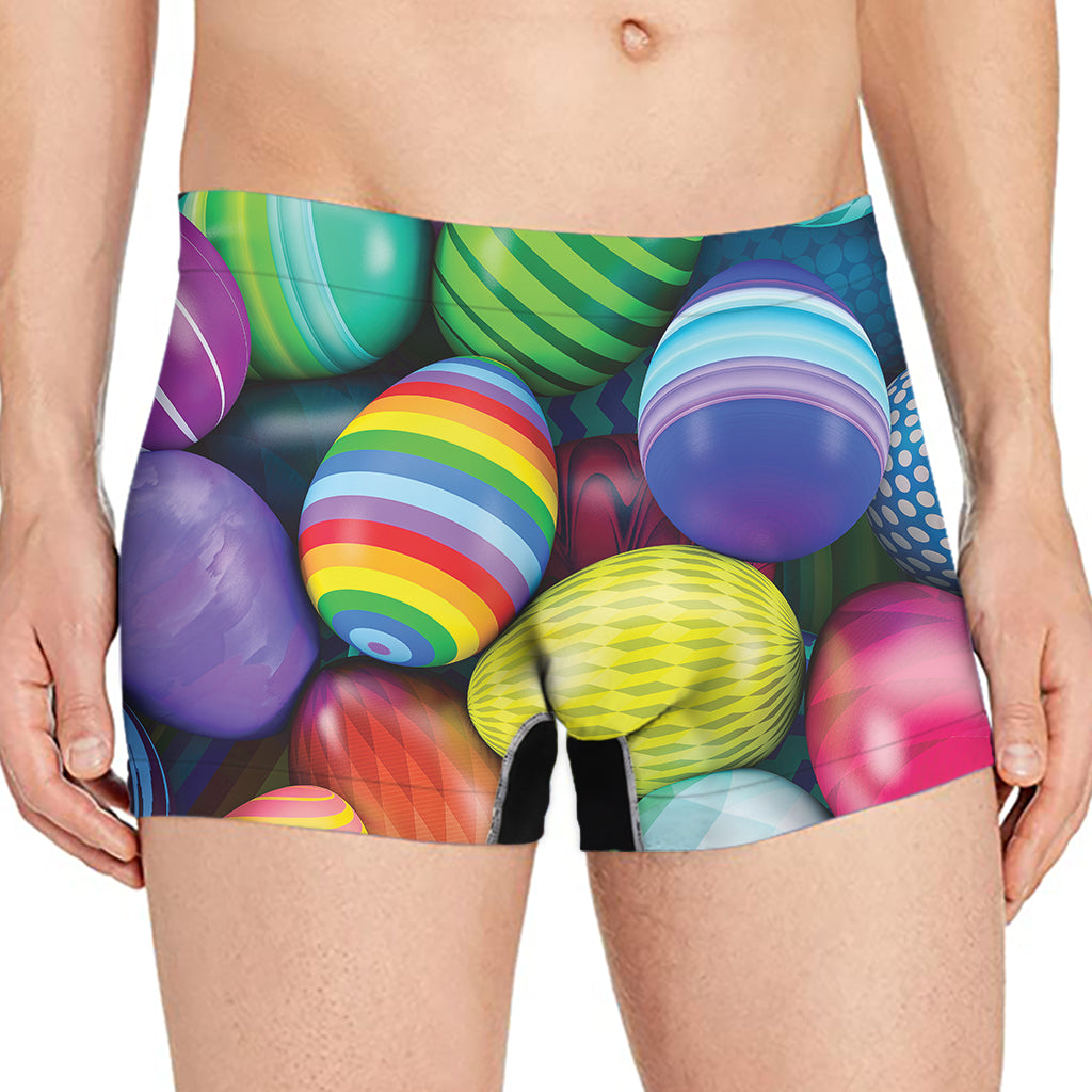 Pile Of Colorful Easter Eggs Print Men's Boxer Briefs