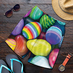 Pile Of Colorful Easter Eggs Print Men's Shorts