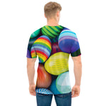 Pile Of Colorful Easter Eggs Print Men's T-Shirt