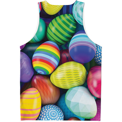 Pile Of Colorful Easter Eggs Print Men's Tank Top