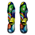Pile Of Colorful Easter Eggs Print Muay Thai Shin Guards