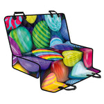 Pile Of Colorful Easter Eggs Print Pet Car Back Seat Cover