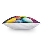 Pile Of Colorful Easter Eggs Print Pillow Cover