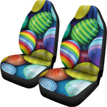 Pile Of Colorful Easter Eggs Print Universal Fit Car Seat Covers