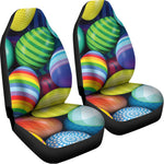 Pile Of Colorful Easter Eggs Print Universal Fit Car Seat Covers