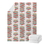 Pile Of Reading Books Pattern Print Blanket