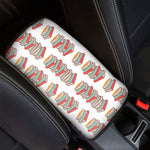 Pile Of Reading Books Pattern Print Car Center Console Cover