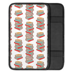 Pile Of Reading Books Pattern Print Car Center Console Cover