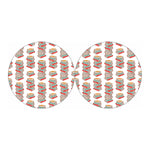 Pile Of Reading Books Pattern Print Car Coasters