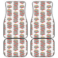 Pile Of Reading Books Pattern Print Front and Back Car Floor Mats