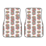 Pile Of Reading Books Pattern Print Front Car Floor Mats