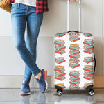 Pile Of Reading Books Pattern Print Luggage Cover