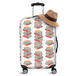 Pile Of Reading Books Pattern Print Luggage Cover